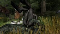 3d anal anal_sex anthro anthro_only argonian breasts duo equine feline female fur horse khajiit male mammal nude penetration penis scalie sex skyrim source_filmmaker the_elder_scrolls the_fatcat video_games