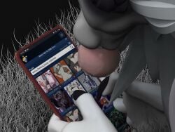 1girls 3d 3d_animation animated anthro ass bambookat black_background claws female furry hair hellhound helluva_boss loona_(helluva_boss) paws tagme video white_fur