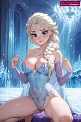 elsa from disney by stelmazura