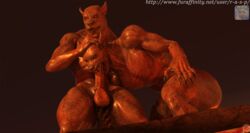 2017 3d balls canine erection fellatio fingers humanoid male mammal nipples oral oral_penetration penetration penis r-a-s-p_(artist) sex were werewolf yaoi