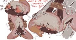 crying cuntboy cuntboy/male cuntboy_penetrated questionable_consent self_insert shrimpo_(dandy's_world) tied_hands tied_up trans_man twisted_shrimpo_(dandy's_world) unknown_character