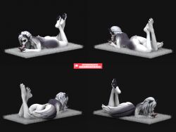 1girls anthro bambookat black_background claws female furry hair hellhound helluva_boss loona_(helluva_boss) paws white_fur