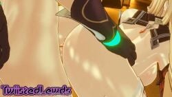 1boy 1girls 3d aether_(genshin_impact) alice_(genshin_impact) animated blonde_hair breasts child_bearing_hips doggy_style fat_ass from_behind genshin_impact koikatsu long_hair milf sex tagme twiistedlewds video video_games