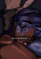 dark-skinned_male durag evilcheche_ freckles full_color gay gay_as_fuck grool idk_what_to_tag idk_what_to_tag_it jeans just_woke_up make_up makeup_running male_only open_mouth post-orgasm roomates surinamese tears_in_eyes vitiligo