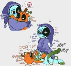 ambiguous_penetration astro_(dandy's_world) codslasher cub cub_on_adult dandy's_world deadtoons forced forced_sex forced_to_penetrate gourdy_(dandy's_world) male_only rape riding size_difference