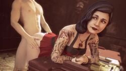 3d animated bare_shoulders black_hair clothed clothed_female_nude_male clothed_sex doggy_style dress female hands_on_ass hazard3000 killing_floor killing_floor_2 lipstick male microdress mp4 necklace no_sound rae_higgins skirt tagme tattoos uncensored video