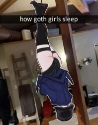 1girls ass bat_bad deadlock meme mina_(deadlock) pale_skin tagme thick_thighs thighhighs thighs upside-down vampire vampire_girl