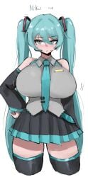 hatsune miku from vocaloid by doubleuww1