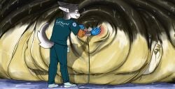 2024 anthro bad_end belly big_belly bloated blob_body blobby blush bodily_fluids canid canine difficult_situation digging digital_media_(artwork) duo extreme_size_difference fat_rolls growing health_play helping helpless hi_res hospital huge_belly huge_moobs male male/male mammal mask medical_instrument morbidly_obese morbidly_obese_male nude obese obese_male omnicomm overstuffed overweight overweight_male oxygen_mask scientific_instrument size_difference slob smile smiling_at_another sunken_eyes sunken_head sunken_limbs sweat sweaty_legs sweaty_thighs tube weight_difference weight_gain