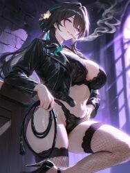 1futa abs ahe armpits ass at balls bangs bdsm below big black bondage braid breasts choker cock condom cum cumming curvy dickgirl dominatrix dripping eyes figure focus from futa futanari garter gear hair holding huge indoors intersex large latex legs looking milf mommy mouth naked nude on only open penis precum single skin smooth solo standing straps testicles thick thighhighs thighs used viewer voluptuous waist whip yellow honkai:_star_rail ruan_mei_(honkai:_star_rail) ai_generated