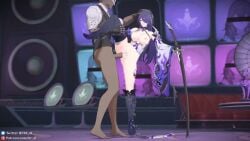 1boy 1girls 3d acheron_(honkai:_star_rail) animated areolae big_breasts black_hair bouncing_breasts breasts breasts_out dark-skinned_male dark_skin deep_penetration evilaudio exposed_breasts female female_ejaculation hanging_breasts head_grab hi_res honkai:_star_rail honkai_(series) hoyoverse huge_breasts interracial jiggle jiggling_breasts large_breasts light-skinned_female light_skin long_hair longer_than_30_seconds male mihoyo moaning moaning_in_pleasure multiple_views nipples one_leg_up orgasm penis pussy rubyredva sound squirting standing standing_on_one_leg standing_sex straight tagme tir_al vaginal_penetration vaginal_sex video
