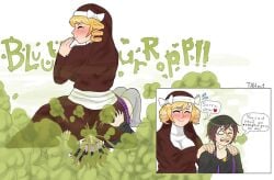 2d 2d_(artwork) 2girls apologizing apology artist_logo artist_name artist_signature ass ass_bigger_than_head ass_cleavage ass_crack ass_focus big_ass big_breasts big_hands big_hips big_thighs bigger_female black_and_purple_hair black_clothing black_hair blonde_hair boobs_and_butt_pose booty booty_focus bow breasts breasts_bigger_than_head breasts_squeezed_together butt_crack christianity chubby chubby_ass chubby_female closed_eyes clothed clothed_female coughing coughing_farts crimson_clothing deadly_fart deviantart deviantart_link dialogue enjoying enjoying_farting face_scar facesitting facesitting_through_clothes fart fart_cloud fart_everywhere fart_fetish fart_torture farting farting_in_face farting_in_mouth farting_on_another farting_on_face farts female female_focus femdom femsub gas gassy gassy_ass gassy_female goth goth_girl grabbing_ass green_fart green_gas hair_dye hands_on_ass hands_on_shoulders heart heart_after_text heart_symbol heart_text hips hips_wider_than_shoulders huge_breasts larger_female light-skinned_female light_skin loving milf milgreff_(bubblebuttdoublebutt) mommy mommy_kink nun nun_outfit onomatopoeia plaid_skirt poison_gas pupilless_eyes purple_and_black purple_dye purple_skirt purple_straps red_and_white red_eyes red_outfit scar scared school_uniform schoolgirl schoolgirl_uniform short_hair shorter_female skirt small_breasts smaller_female smell smelly smelly_ass smelly_farts smile smiling smothering smothering_ass sniffing sniffing_ass stink stink_fumes stink_lines stinkface stinky stinky_ass stinky_fart straps suffering suffocate suffocating suffocation sweat sweatdrop sweating swirl swirly_hair tahaut text text_bubble thick thick_ass thick_hips thick_thighs thighhighs thighs thighs_bigger_than_head toxic_gas white_background white_bow white_eyes yellow_hair