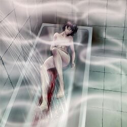 1girls average_breasts barely_visible_genitalia barely_visible_nipples bath bathroom bathtub black_hair blood_drip breasts charoshee cleaning closed_eyes completely_nude completely_nude_female devil_may_cry devil_may_cry_3 exhausted fainted female female_focus female_only human injury lady_(devil_may_cry) medium_breasts nipples nonsexual nonsexual_nudity nude nude_female pale_skin scar scar_across_nose scar_on_face short_hair shower showering sleeping solo solo_female solo_focus steam steam_censor thighs washing wolf_cut