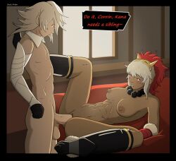 1boy 1girls corrin_(fire_emblem) corrin_(fire_emblem)_(male) dark_skin female fire_emblem heels high_heels interracial latex latex_clothing laying_back male male/female missionary_position penetration pussy rinkah_(fire_emblem) sex skimpy sock_vivian straight_sex vagina vaginal_penetration vaginal_sex