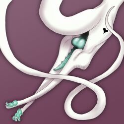 alien anthro balls big_penis blue_balls blue_paws body_hair butt curling_tail digital_media_(artwork) erection feet genital_piercing genitals heart_symbol hi_res hindpaw leg_hair long_tail lying male nude on_front paws penis penis_piercing piercing plentyofsoup pointy_penis scalie simple_background solo spiked_penis spikes spikes_(anatomy) tail tattoo toe_wiggle toes virmit_(plentyofsoup) white_back white_body white_legs white_tail wiggling_toes