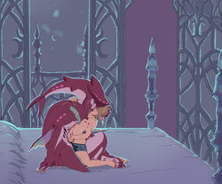 2boys barefoot bed bedroom blush breath_of_the_wild diphallia diphallism erection frottage full_body handjob interspecies kissing link link_(breath_of_the_wild) male_focus male_only multi_penis multiple_boys on_bed penis scar sidon sidon_(zelda) size_difference the_legend_of_zelda undressing yaoi zora