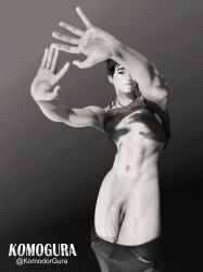 overwatch overwatch_2 wuyang 1boy 1male chest clothed clothed_male male male_only naked naked_male only only_male white_body black_hair brown_eyes abs necklace no_pants no_underwear six_pack solo solo_focus solo_male earrings ear_piercing full_body lifting shirt twink blender blender_(software) blender_cycles blender_(artwork) blender3d blender_cycles_(artwork) 3d 3d_(artwork) 3d_model 3d_render 3dcg 3d_artwork