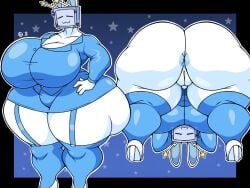 ass ass_focus asshole big_ass big_butt blue_shirt blue_thigh_highs blue_thighhighs bottomless bunny_ear bunny_ears butt_focus clothed enormous_ass heels omegabrawl presenting presenting_anus presenting_ass presenting_hindquarters presenting_pussy pussy silvy_(silvythetvbunny) tagme thigh_highs thighhighs thighs tv tv_girl tv_head tv_screen tv_woman vagina white_skin