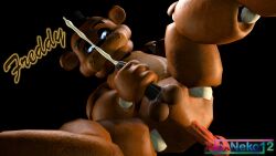 3d 3d_(artwork) 3d_render alexneko alexneko12 cum dildo five_nights_at_freddy's freddy_(fnaf) render scottgames sfm solo source_filmmaker source_filmmaker_(artwork)