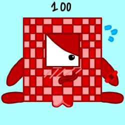 100 1girls cbeebies cyclops cyclops_female female female_focus female_only flying_sweatdrops ksry52 number numberblocks one-eyed one_hundred one_hundred_(numberblocks) pussy red_blocks red_body shy simple_background spread_legs spread_pussy square_eye sweat sweatdrop