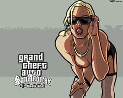 blonde_hair color glasses grand_theft_auto grand_theft_auto:_san_andreas hair magikshot rochell’le tagme teeth tongue