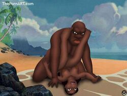 cobra_bubbles dark-skinned_female dark-skinned_male dark_skin disney female human lilo_and_stitch male nani_pelekai nipples nude straight thepornart