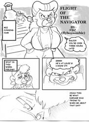 anthro bear comic disney fbz female fur furry kit_cloudkicker male mammal monochrome rebecca_cunningham talespin talespin_crash