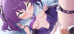 1boy 1boy1girl 1girl after_sex ahegao ahegao_face animated before_sex bouncing_breasts breasts breasts_out censored clothed clothed_sex fangs game_cg hair_ribbon insertion kuchiba_rami lace lace_panties long_hair lotus_position medium_breasts mesugaki missionary_position mosaic_censoring muv-luv_girls_garden necktie nipples panties panties_aside penis purple_hair pussy ribbon school_uniform sex shirt shirt_lift siino skirt skirt_lift straight_hair tied_hair twintails vaginal vaginal_insertion vaginal_penetration vaginal_sex