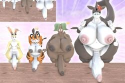 1boy 2-ban_(artist) 2026 3d 3futas :) :d :o abs belly big_ass big_balls big_belly big_breasts big_nipples big_penis big_thighs blush brown_body bunny bunny_boy bunny_ears bunny_ears_headband chubby emoji femboy flower_on_head flower_pot furry futanari gala_the_bunny_(2-ban) hands_behind_head heart_symbol huge_ass huge_balls huge_breasts huge_cock leaf_hair leaves looking_at_penis male naked nipples oc orange_fur orca orca_girl orca_humanoid orca_tail original_characters penis_chart penis_size_chart penis_size_comparison_meme plantina_the_soil_(2-ban) shocked sinni_the_orca_(2-ban) size_comparison size_difference star_glasses star_shades taiga_stripes_(2-ban) thick_thighs tiger tiger_ears tiger_girl tiger_print tiger_stripes tiger_tail top-down_view veiny_penis yellow_fur