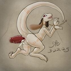 2025 4_toes 5_fingers absurd_res albino animal_genitalia anthro arm_tattoo back_tattoo belly_tattoo big_tail blush bodily_fluids bondage bound claws clitoris cloaca cloacal cloacal_penetration crusch_lulu cum cum_in_cloaca cum_inside cute_fangs dated digital_drawing_(artwork) digital_media_(artwork) digitigrade disembodied_hand disembodied_penis dominant dominant_male duo eyelashes fangs feet female female_anthro female_penetrated finger_claws fingers flat_chested from_behind_position genital_fluids genitals hi_res horizontal_cloaca humanoid_hands kneeling leg_tattoo long_neck long_tail male male/female male_dominating_female male_penetrating male_penetrating_female monotone_body monotone_scales neck_grab neck_tattoo nude nude_anthro nude_female open_mouth open_smile orange_tattoo overlord_(series) penetration penile penile_penetration penis penis_in_cloaca pink_clitoris pink_cloaca procreate_(artwork) pupils red_eyes restraints rope rope_bondage scales scalie sex shaded signature slit_pupils smile snout soft_shading spe submissive submissive_female tail tail_dimple tail_tattoo tapering_clitoris tapering_tail tattoo teeth thick_tail thick_thighs thigh_tattoo toes tribal tribal_tattoo white_body white_scales wrists_together zaryusu_shasha