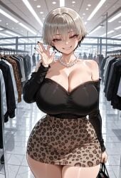 1girls ai_generated attractive attractive_body attractive_female big_ass big_breasts big_butt big_thighs blue_eyes breasts breasts_bigger_than_head busty curvy cute fat_ass fat_butt female female_only giant_breasts gray_hair hot huge_ass huge_breasts huge_butt huge_thighs looking_at_viewer mall massive_ass massive_breasts massive_butt miyuai seductive sexy sexy_body sexy_female shop shopping silver_hair solo thick thick_ass thick_body thick_booty thick_butt thick_legs thick_thighs uzaki-chan_wa_asobitai! uzaki_hana