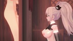 1boy 1girl 3d_animation animated blowjob blowjob_only breasts confession_booth cum_in_mouth danganronpa danganronpa:_trigger_happy_havoc dick female glory_hole junko_enoshima kissing_penis naegi_makoto nun nun_outfit penis_in_mouth tagme tongue video voluptuous_female
