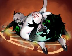 69 69_position anal anal_insertion anal_rimming anal_sex anthro anus ass balls big_butt big_penis blood_drip blowjob butt_crack butt_focus butt_grab candle candlelight cum cum_in_mouth cum_inside cum_on_body cumshot demon equid equine fellatio femboy genital_fluids genitals hand_on_butt hi_res hooves horn horns hybrid light male male/femboy male/male male_only male_penetrating mammal_humanoid mmhorrors mythological_creature mythology nipples occult_symbol oral oral_sex penetration penile penile_penetration penis penis_grab pentagram phat_ass puffy_anus raised_tail rimming rimming_male scar sex steam summoning summoning_circle symbol tail thick_ass thick_thighs tongue tongue_out unicorn vein veiny_penis wounded