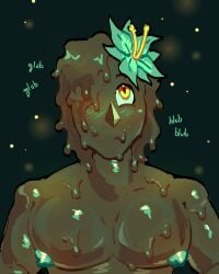 1ambiguous ambiguous_gender ambiguous_monster ambiguous_species androgynous androgynous_only bayou big_chest blub blue_flower bust_portrait bust_style busty_ambiguous busty_nonbinary digital_drawing_(artwork) digital_media_(artwork) english english_text exotic_flora expressive_eyes fat_nipples fireflies firefly flower flower_in_hair glub goo_creature goo_hair goop goop_monster goopy innocent innocent_expression innocent_look liquid_hair monster mr_shrink mud mud_covered mud_creature mud_on_body mud_on_breasts nipple_fetish nipples no_gender no_mouth no_sex non-verbal_character original original_character pectoral_cleavage pectorals presenting_breasts puffy_nipples sexless shiny_skin single_eye soaked swamp swamp_monster triangle_nose wet wet_skin yellow_eyes