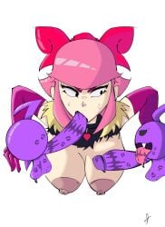 1female 1girls angry angry_expression angry_face artist_name artist_signature artist_upload balls ballsack big_balls big_breasts big_penis bite_mark bite_mark_on_balls black_lipstick blowjob blowjob_face brawl_stars commission commission_art destroyed_clothing digital_drawing_(artwork) digital_media_(artwork) fellatio female_focus front_view hardcore hardcore_sex kiss_mark_on_balls kiss_mark_on_penis kissing light-skinned_female lips lipstick lipstick_mark lipstick_on_balls lipstick_on_penis massive_breasts massive_penis melodie_(brawl_stars) melodie_note_(brawl_stars) pink_hair pov purple_balls purple_penis raped_by_monster slutty_female stuck stuck_in_wall sucking sucking_penis supercell supercell_(company) tongue_out turing890 whored