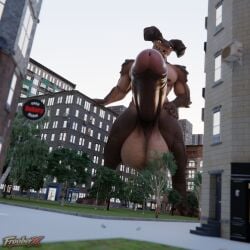 2026 2_horns 3d_(artwork) abs anthro anus apartment apartment_building artist_logo ass bakery balls bank bethesda_game_studios biceps big_balls big_muscles big_penis blender_(artwork) brown_body brown_scales bus_stop bus_stop_sign city claws construction_site daddyclaw_(vulgarvictor) day deathclaw desert digital_media_(artwork) erection fallout fingers foreskin frooberx genitals glans glowing glowing_eyes grass hand_on_hip highway horn huge_balls huge_cock human humanoid_genitalia humanoid_penis hyper hyper_balls hyper_genitalia hyper_penis incoming logo looking_pleasured looming looming_over macro macro_focus male mammal microsoft monster muscular muscular_anthro muscular_male nipples nude nude_macro nude_male obsidian_entertainment park pecs penis pink_glans plant public reptile retracted_foreskin road scales scalie sharp_teeth sign solo spikes stop_sign store street sun sunny tail teeth traffic_light tree watermark