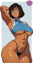 korra from avatar the last airbender by jorgecarlosai