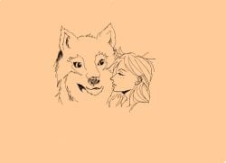 2d animated bestiality_kiss breasts canine canine_on_human couple couple_(romantic) embrace extreme_french_kiss female_human/male_feral female_kissing_feral female_on_feral feral feral_on_female feral_on_human french_kiss french_kissing gif human_female human_on_feral in_love kissing love loving_it making_out medium_breasts mithrie monochrome original original_character passionate passionate_kiss romantic romantic_couple saliva size_difference sloppy throat_bulge tongue tongue_kiss wolf zoophilia