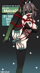 anal_insertion black_socks bondage breasts brown_hair bunny_ears bunnysuit clitoris covered_eyes dildo dildo_in_ass dildo_in_pussy dildo_penetration english_text gag gagged gagged_female gradient_socks green_socks heels meica nipples open_legs pattern_socks saliva sex_toy_insertion short_hair socks socks_and_heels thigh_socks thighhighs tied_arms tied_hands tied_legs tony_x_play tonyxplay torn_clothes torn_clothing vagina vaginal_insertion vaginal_juices vaginal_masturbation vaginal_object_insertion vibrator vibrator_in_ass vibrator_in_pussy vibrator_on_nipple virtual_youtuber vtuber vtuberfanart