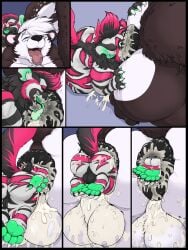 2026 after_anal after_sex almost_fully_inside anal anal_vore anthro anthro_pred anthro_prey anus ass balls black_anus black_balls black_perineum blue_eyes bodily_fluids claws colored comic cum cum_inside cum_on_anus cum_on_balls duo ear_piercing excessive_cum excessive_genital_fluids feet fur genital_fluids genitals green_body green_eyes green_feet green_fur green_tongue hair head_first hi_res hyena kneeling larger_pred looking_pleasured male male/male male_pred male_prey mammal mephitid muzzle_in_anus nude nude_male nude_pred nude_prey open_mouth oral orgasm_face pandottermon partially_inside perineum piercing pink_anus pink_body pink_fur pink_hair pink_tongue puffy_anus raised_tail rear_view rimming sex simple_background size_difference skunk striped_hyena surprised tail teeth tongue tongue_out vore white_balls white_body white_fur white_hair