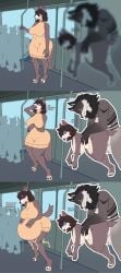 1boy 1girls absurd_res anthro ass balls big_ass big_breasts big_butt bodily_fluids bones_on_string boyfriend breasts canid canine canis clothed clothing cum cum_everywhere cum_inside cumflated_belly cumflation dialogue digital_media_(artwork) duo ears english_text female fur furaffinity furry genital_fluids genitals girlfriend hair hi_res humor inflation magic male male/female male_penetrating mammal messy metro naked naked_male nipples nude nude_male open_mouth penetration plushie public public_sex public_transportation sex sex_doll sex_from_behind sex_toy simple_background straight tail text thick_thighs toy two-tone_body two-tone_fur voodoo voodoo_doll voodoo_sex wolf wolf_girl