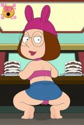 1female 2d ai_generated artist_logo ass ass_cheeks asscheeks back_view bare_arms bare_feet bare_foot bare_legs bare_shoulders bare_skin bare_thighs barefeet beanie beanie_hat blue_skirt brown_hair brown_hair_female brunette-haired_female brunette_female brunette_hair brunette_hair_female bunny_ears butt_cheeks buttcheeks buttocks cameltoe circular_glasses clothed clothed_female clothes clothing denim denim_bottomwear denim_clothing denim_skirt english_text eyewear family_guy feet female female_human female_only female_solo from_behind from_behind_angle from_behind_view fully_clothed fully_clothed_female glasses glasses_on_face hair hat headwear high_res high_resolution highres human human_female hunnyhive hunnyhive(artist) hunnyhivestudio hunnyhivestudios indoors legs legs_spread light-skin light-skinned light-skinned_female light_skin light_skinned light_skinned_female lips lipstick looking_back meg_griffin nerd nerdy_female only_female open_legs panties pink_beanie pink_hat pink_headwear pink_panties pink_thong pink_topwear pink_underwear plump pussy_visible_through_clothes pussy_visible_through_panties pussy_visible_through_thong questionable rear_view round_glasses sfw short_brown_hair short_hair short_hair_female short_skirt shoulders skirt solo solo_female spectacles spread_legs squatting squatting_female thick thick_ass thick_butt thick_legs thick_thighs thighs thong topwear underwear upskirt upskirt_view vagina_visible_through_clothing vagina_visible_through_panties