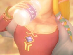 1girls 3d 3d_animation animated armwear big_breasts blonde_hair bottle bracelet breast_expansion breast_focus breasts cleavage dress drink drinking drinking_milk elf elf_ears eyes_out_of_frame female female_only flat_chest hair holding_drink holding_object large_breasts medium_breasts milk_bottle nintendo nurico pink_dress pointy_ears princess_zelda shorter_than_10_seconds shorter_than_30_seconds skyward_sword solo solo_female swallowing swallowing_bulge tagme the_legend_of_zelda upper_body upper_body_focus upper_body_only video zelda_(skyward_sword)