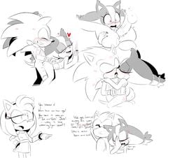 <3_eyes 2018 absurd_res ahe_gao amy_rose amy_rose_(boom) annoyed anthro anthro_on_anthro anus ass badger black_nose blush closed_eyes clothed clothing comic deep_penetration dialogue duo english_text facepalm female from_behind_position fucked_silly hair hearlesssoul heart hedgehog highres kissing lipstick_marks lipstick_on_muzzle looking_pleasured lying male mammal mostly_nude mustelid on_back open_mouth penetration penis pussy saliva scarf sex smile sonic_(series) sonic_boom sonic_the_hedgehog spread_legs spreading sticks_the_badger sticks_the_jungle_badger sticks_the_tejon straight text tongue tongue_out vaginal_penetration