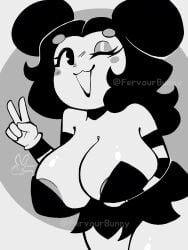 alternate_version_at_source ass big_breasts black_and_white breasts female fervourbunny sally_mcboing