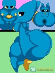 adorabat anus ass_focus asshole big_ass big_butt blue_body blue_skin breasts breasts huge_ass huge_butt jafter mao_mao:_heroes_of_pure_heart shortstack