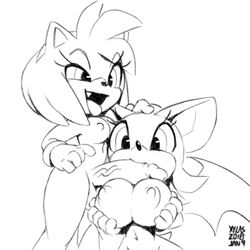 amy_rose balls breasts female futa_on_female futa_with_female futanari huge_breasts intersex nipples oral penis rouge_the_bat sonic_(series) xylas