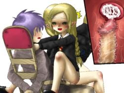 1boy animated cg cum ejaculation erection female femdom forced_orgasm luka_(mon-musu_quest!) male monster_girl monster_girl_quest penis sex tagme