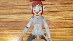 anon anonymous_male famale green_eyes happy_sex human red_hair robot_girl shark_teeth team_fortress_2 teleporter_(team_fortress_2) teleporter_twins_(team_fortress_2) vaginal_insertion vaginal_sex white_skin