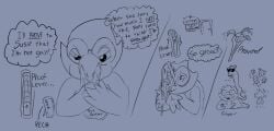 anal anal_orgasm anthro avian berdly black_and_blue bodily_fluids cum cum_in_mouth cum_inside deep_throat deltarune dildo dildo_fellatio dildo_in_mouth duo ejaculation english_text genital_fluids hands-free hi_res jockington_(deltarune) linebore male male/male monochrome oral oral_penetration orgasm orientation_play penetration recording_video reptile scalie sex_toy sex_toy_fellatio sex_toy_in_mouth sex_toy_insertion snake solo straight_to_gay text undertale undertale_(series)